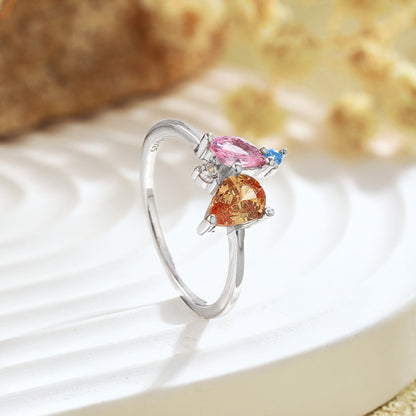[LuckyStar]Radiant Colorful Multi Cut Daily Ring