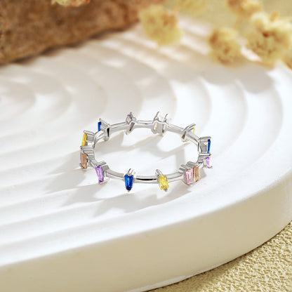 [LuckyStar]Unique Trapezoid Cut Daily Ring