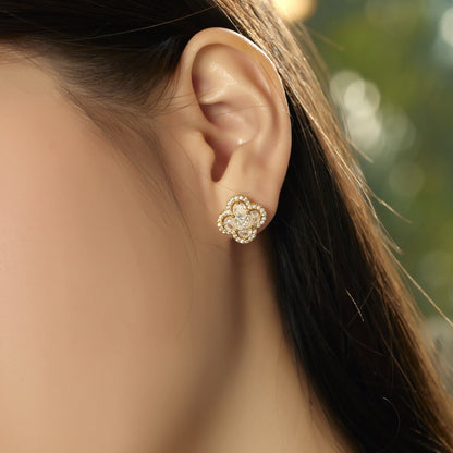 [LuckyStar]Lucky Four-Leaf Clover Exquisite Earrings