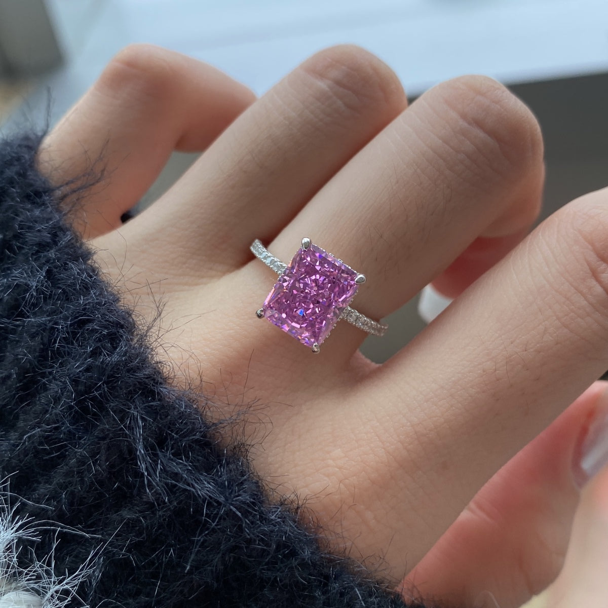 [LuckyStar]4,0 Karat Luxuriöser Verlobungsring