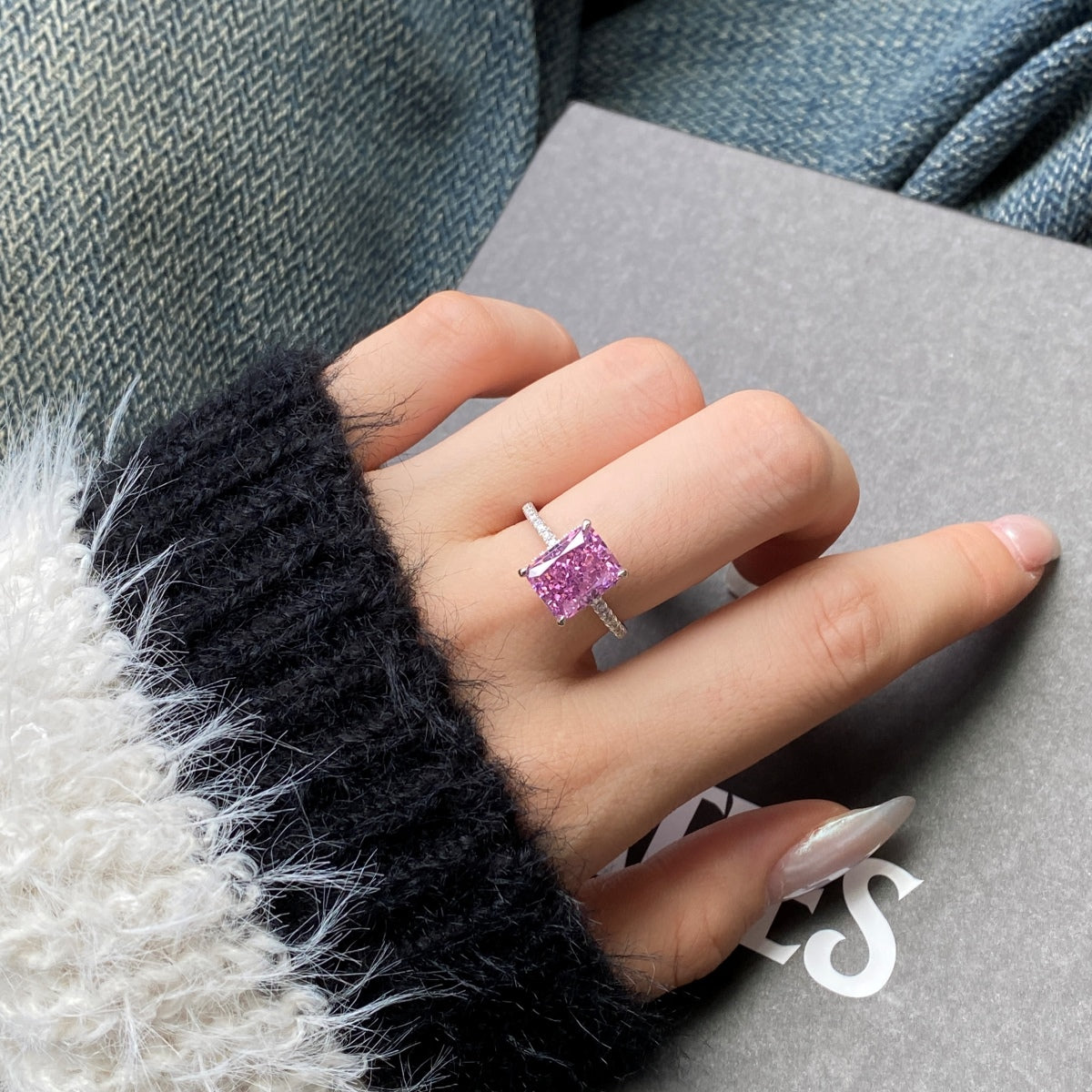 [LuckyStar]4,0 Karat Luxuriöser Verlobungsring