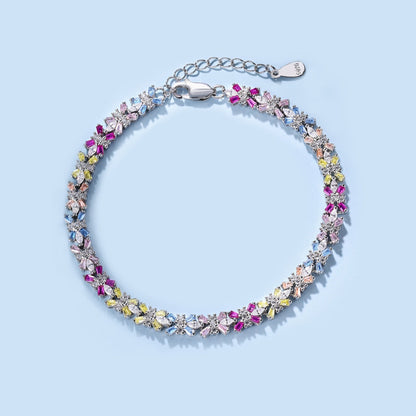 [LuckyStar]Radiant Colorful Emerald Cut Party Bracelet