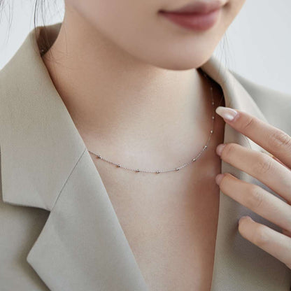 [LuckyStar]Small Bead Clavicle Chain Simple Necklace