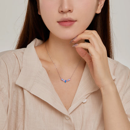 [LuckyStar]Dainty Colorful Heart Necklace