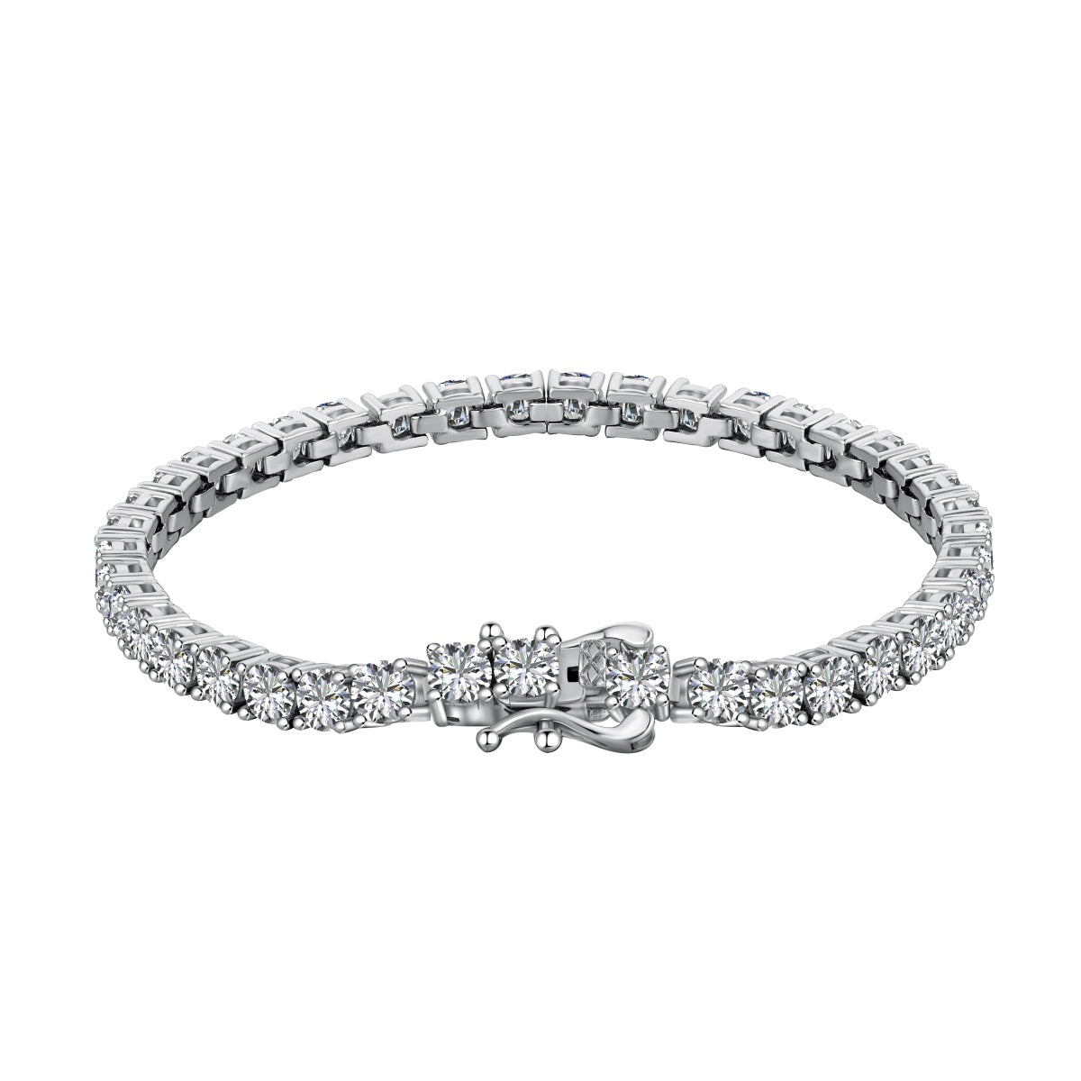 [LuckyStar]Luxurious Ornate Round Cut Tennis Bracelet