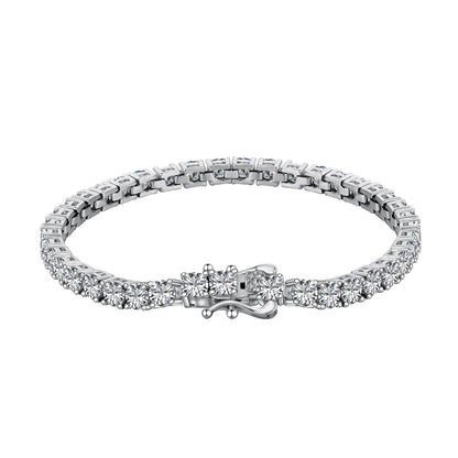 [LuckyStar]Luxurious Ornate Round Cut Tennis Bracelet