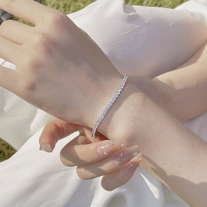 [LuckyStar] Strahlend buntes Party-Armband im Rundschliff