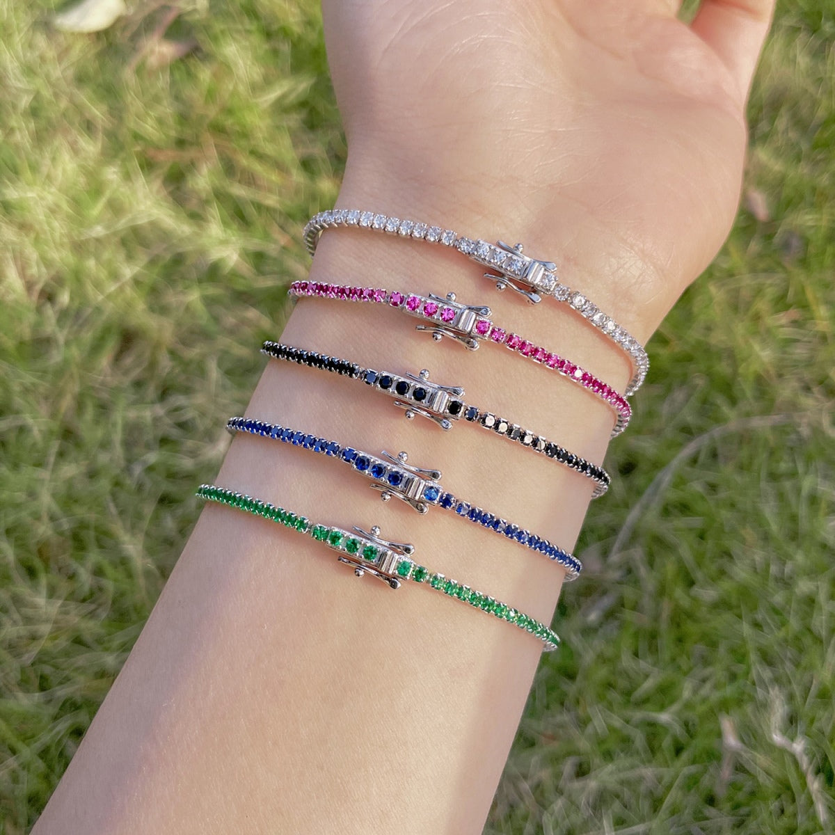 [LuckyStar]Radiant Colorful Round Cut Party Bracelet