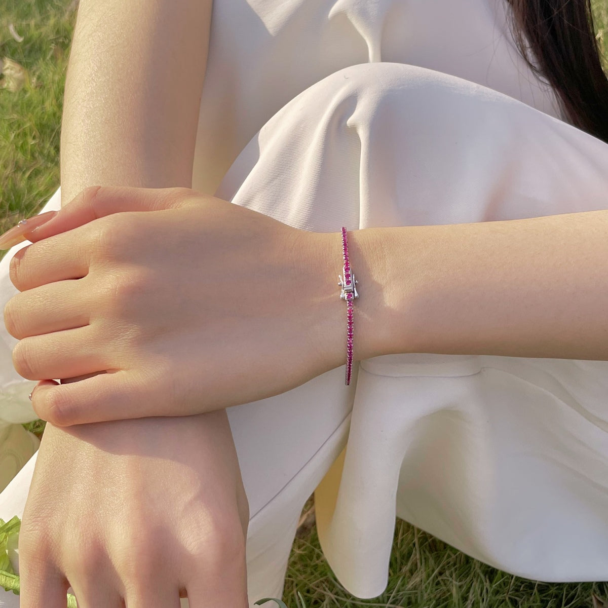 [LuckyStar]Radiant Colorful Round Cut Party Bracelet
