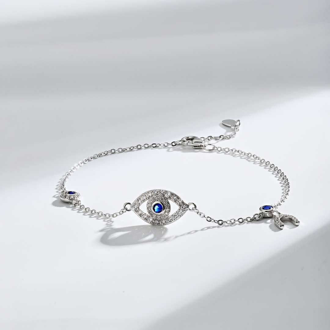 [LuckyStar]Dainty Eye Shape Necklace