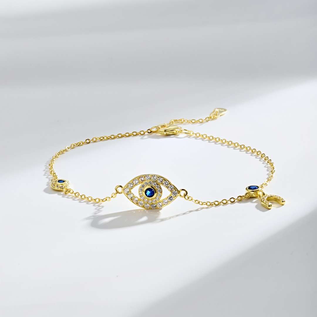 [LuckyStar]Dainty Eye Shape Necklace