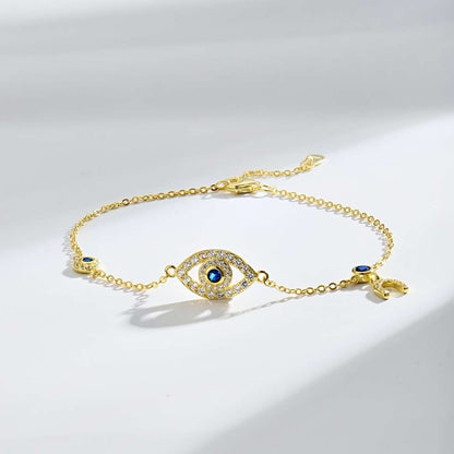 [LuckyStar]Dainty Eye Shape Necklace