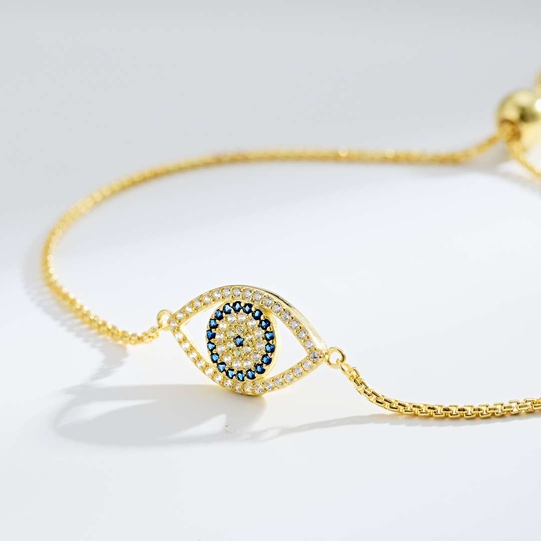 [LuckyStar]Dazzling Eye Shape Necklace