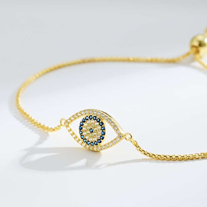 [LuckyStar]Dazzling Eye Shape Necklace