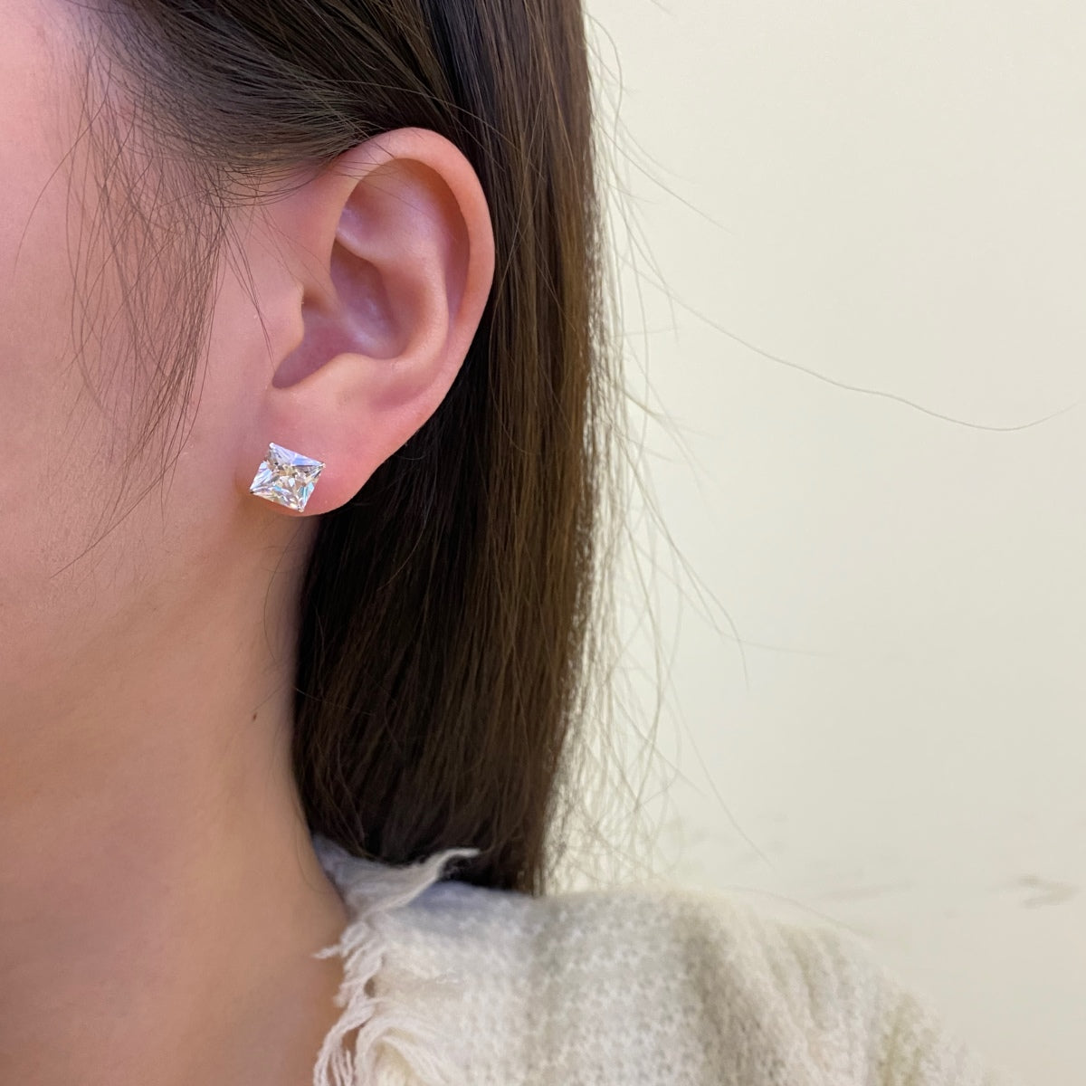 [LuckyStar]Ornate Square Shape Earrings