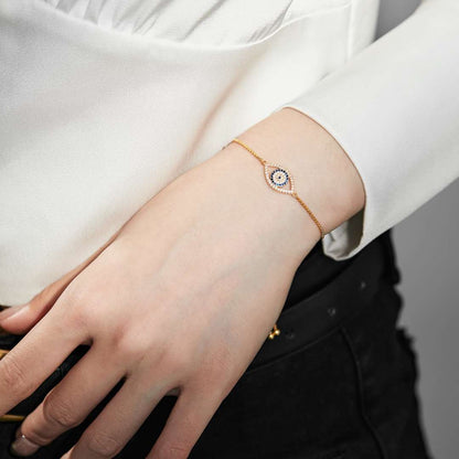 [LuckyStar]Dazzling Eye Shape Necklace
