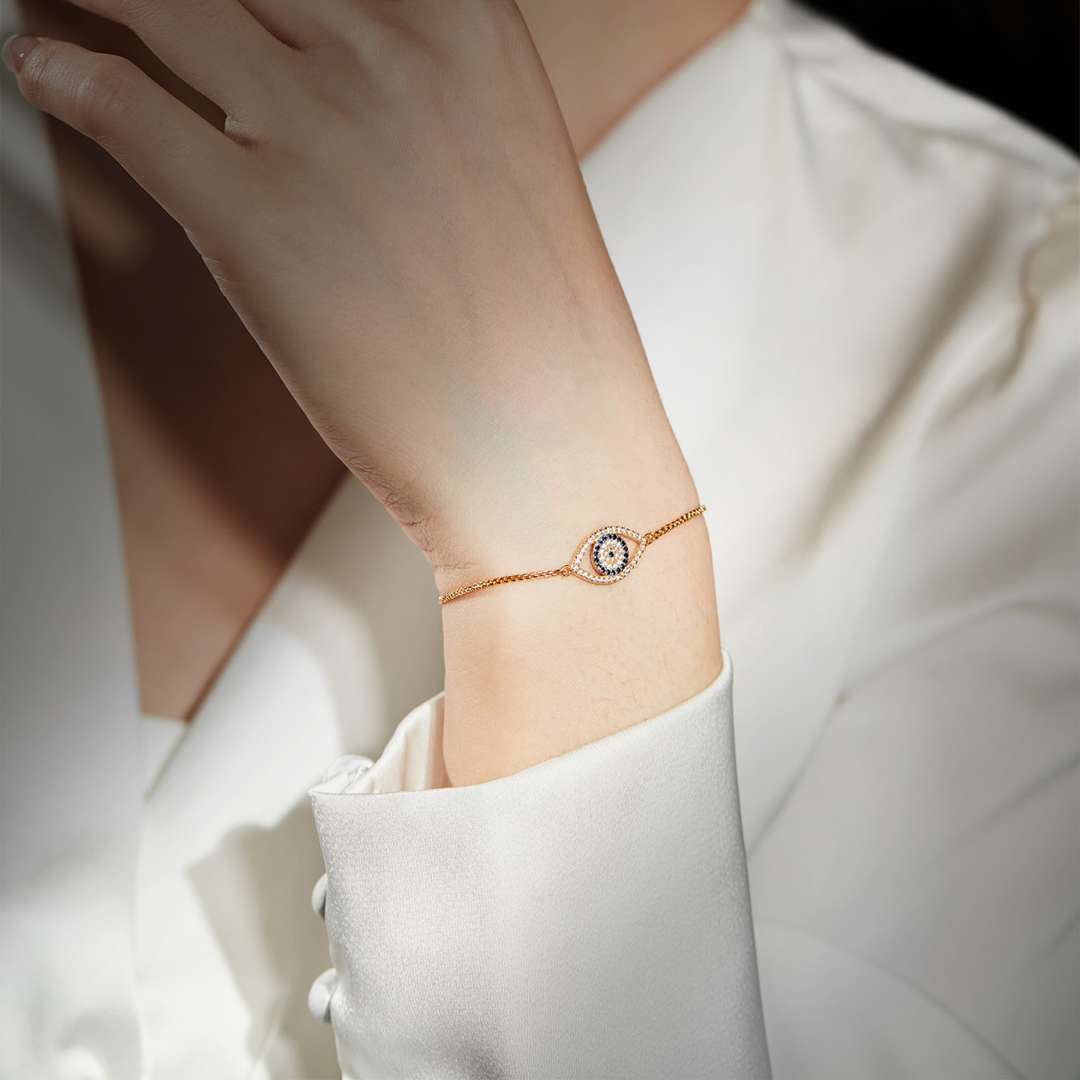 [LuckyStar]Dazzling Eye Shape Necklace