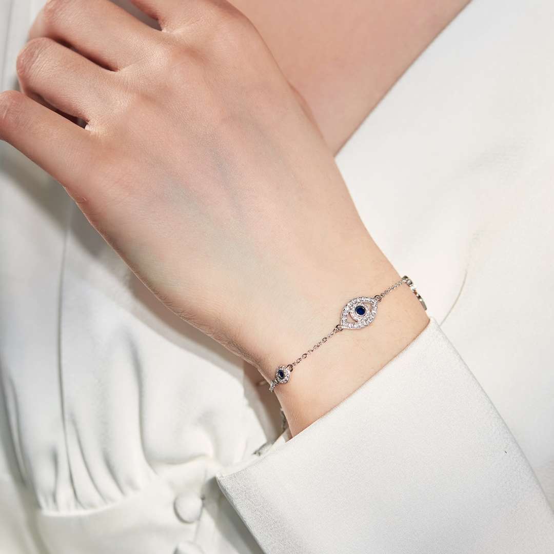 [LuckyStar]Dainty Eye Shape Necklace
