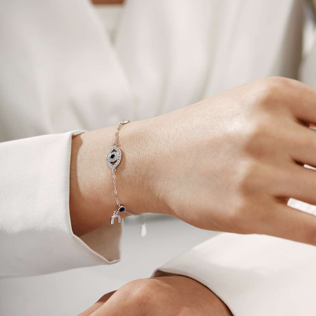 [LuckyStar]Dainty Eye Shape Necklace