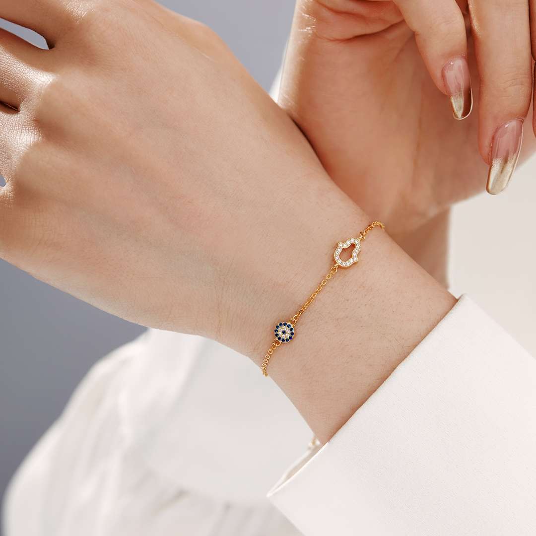 [LuckyStar]Gost Shape & Round Shape Necklace