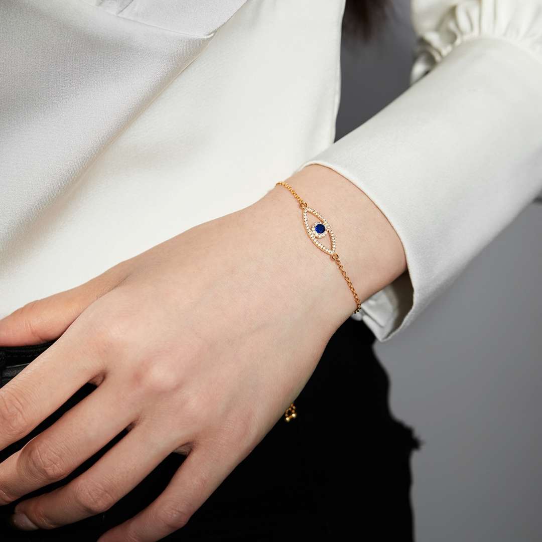 [LuckyStar]Devil's Eye Hollow Design Bracelet