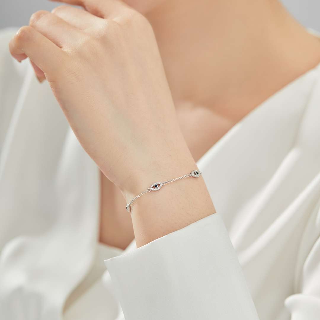 [LuckyStar]Evil Eye Shape Pendent Necklace