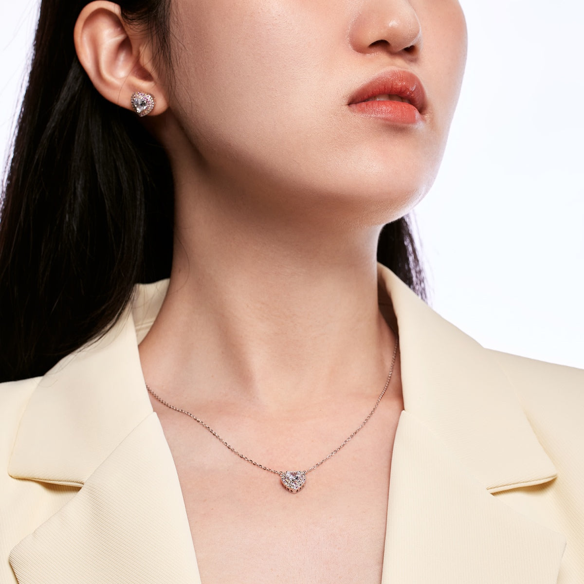 [LuckyStar]Dazzling Heart Shape Lover Earrings