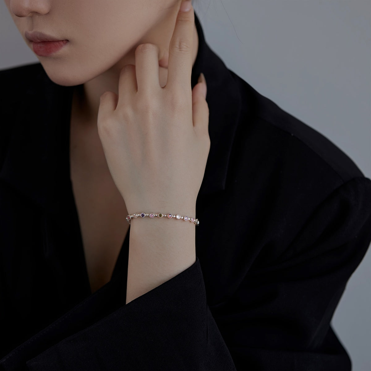 [LuckyStar]Sparkling Exquisite Round Cut Party Bracelet
