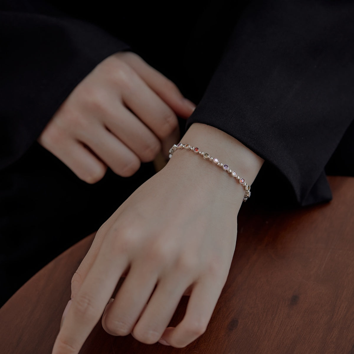 [LuckyStar]Sparkling Exquisite Round Cut Party Bracelet