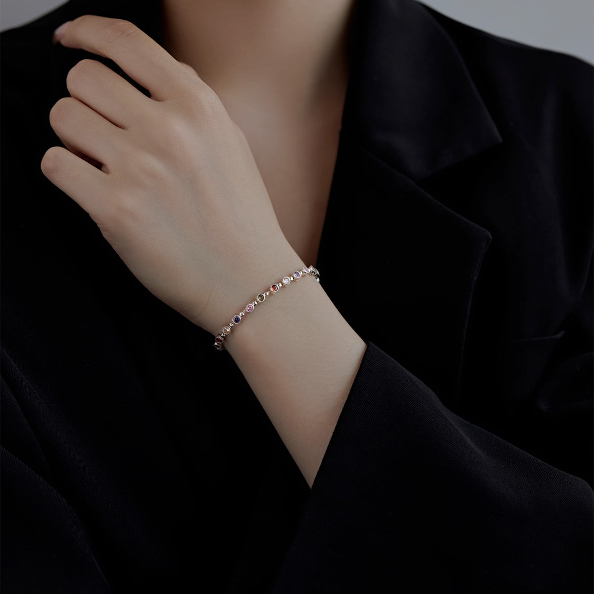 [LuckyStar]Sparkling Exquisite Round Cut Party Bracelet