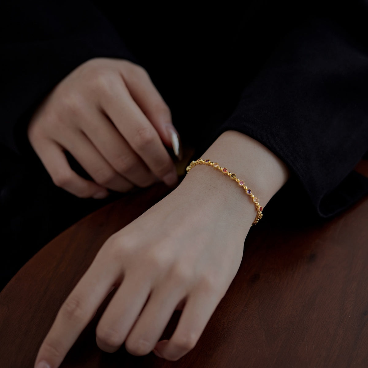 [LuckyStar]Sparkling Exquisite Round Cut Party Bracelet