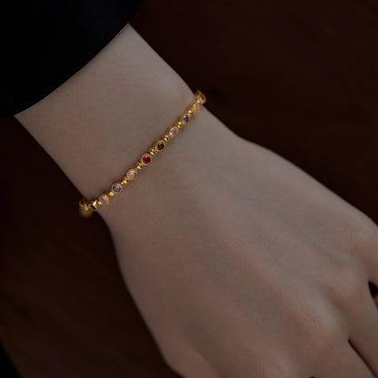 [LuckyStar]Sparkling Exquisite Round Cut Party Bracelet