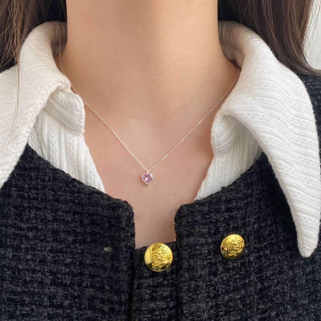 [LuckyStar]Ornate Heart Shape Necklace