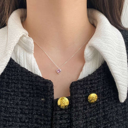[LuckyStar]Ornate Heart Shape Necklace