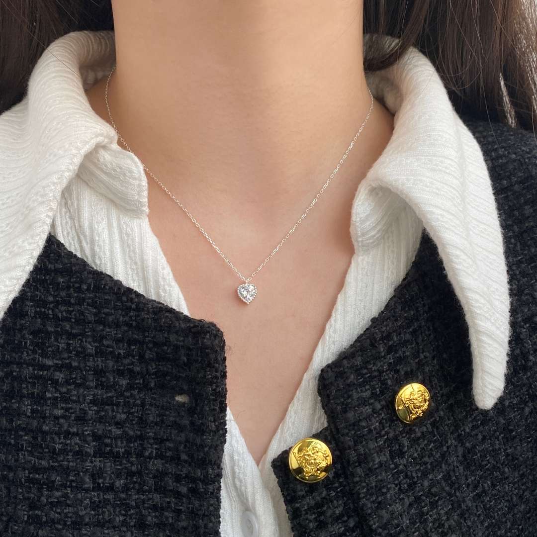[LuckyStar]Ornate Heart Shape Necklace