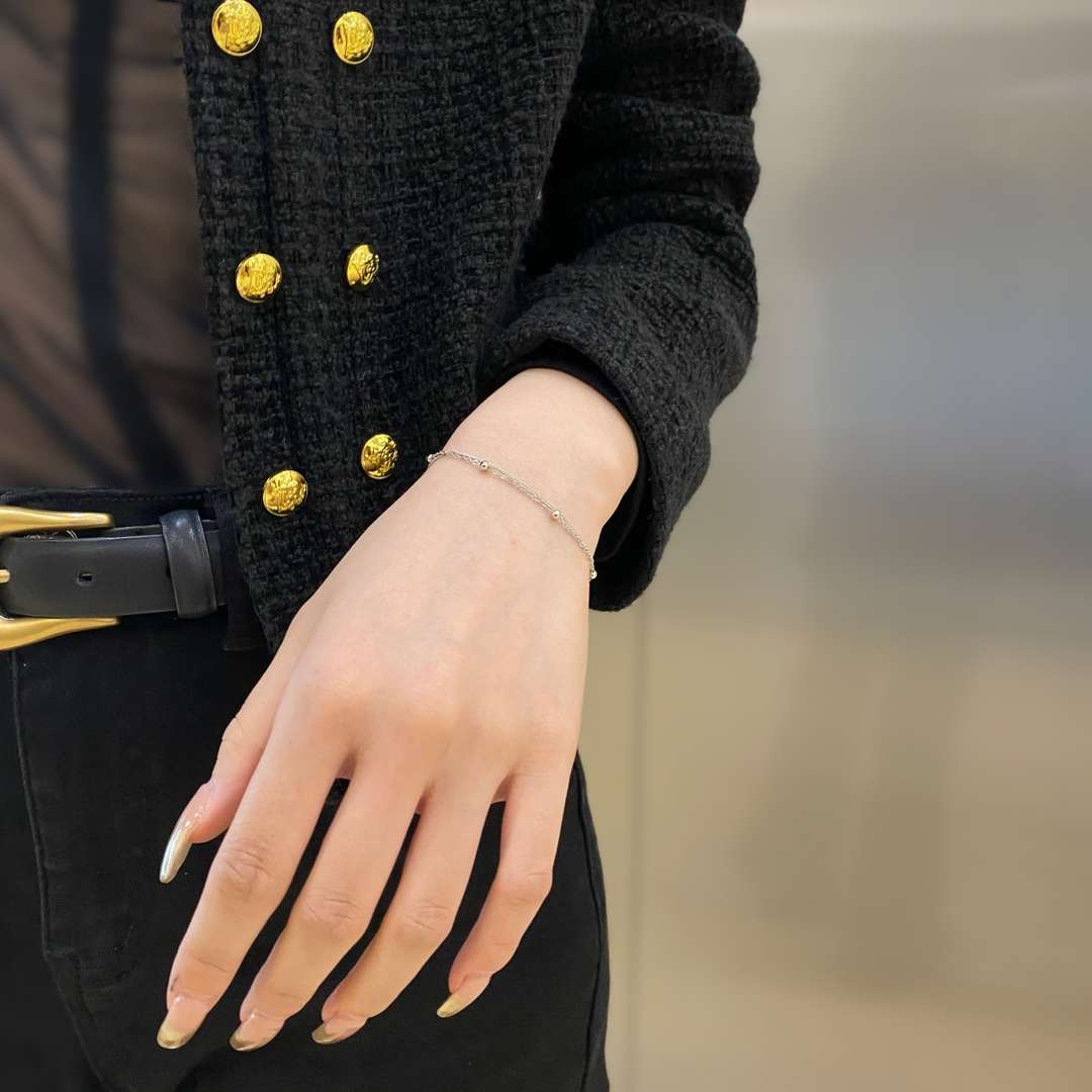 [LuckyStar]Delicate Bead Double Layer Bracelet