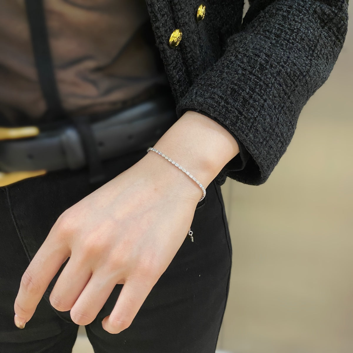 [LuckyStar]Elegant Emerald Cut Daily Bracelet