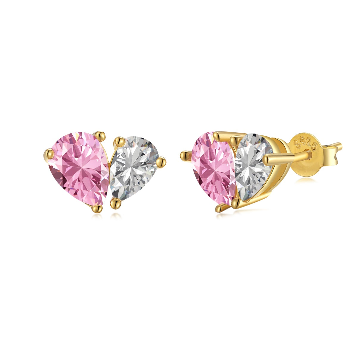 [LuckyStar]Dazzling Elegant Heart Cut Lover Earrings