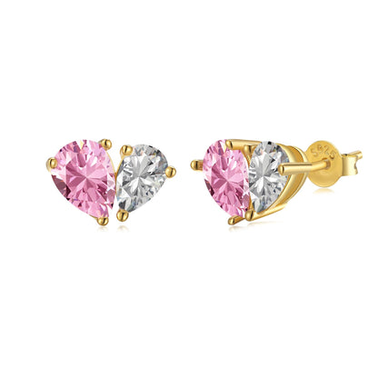 [LuckyStar]Dazzling Elegant Heart Cut Lover Earrings