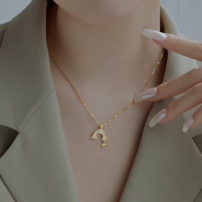 [LuckyStar]Unique Rainbow Star Necklace