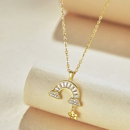 [LuckyStar]Unique Rainbow Star Necklace