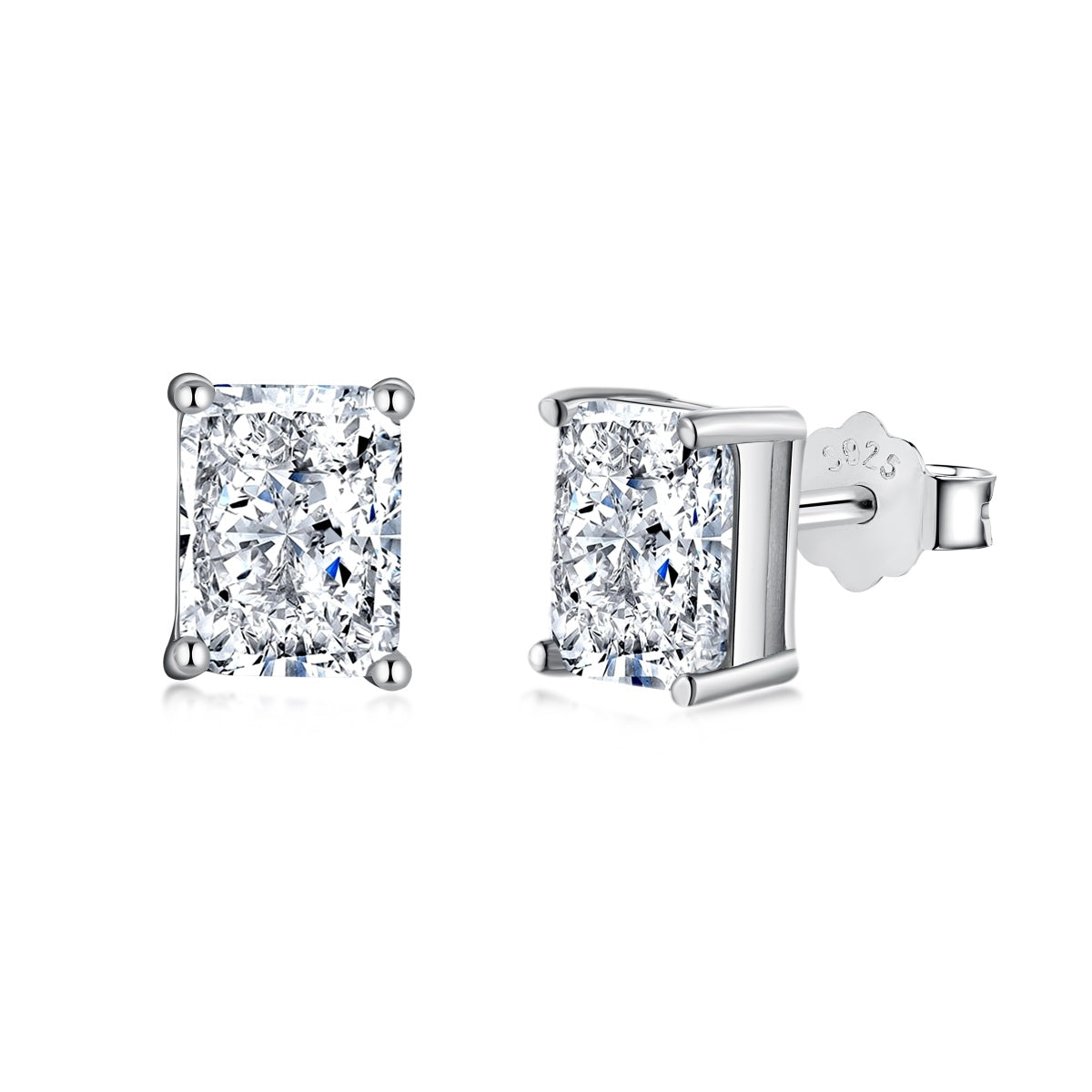 [LuckyStar]Radiant Luxurious Princess Cut Daily Earrings