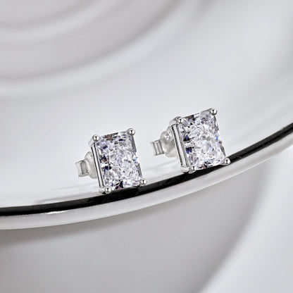 [LuckyStar]Radiant Luxurious Princess Cut Daily Earrings