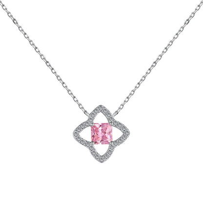 [LuckyStar]Exquisite Flower Shape Princess Cut Necklace
