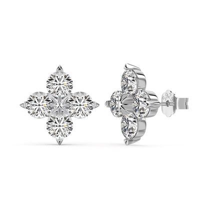 [LuckyStar]Four-Leaf Clover Eight-Pointed Star Earrings