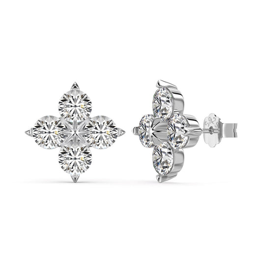 [LuckyStar]Four-Leaf Clover Eight-Pointed Star Earrings
