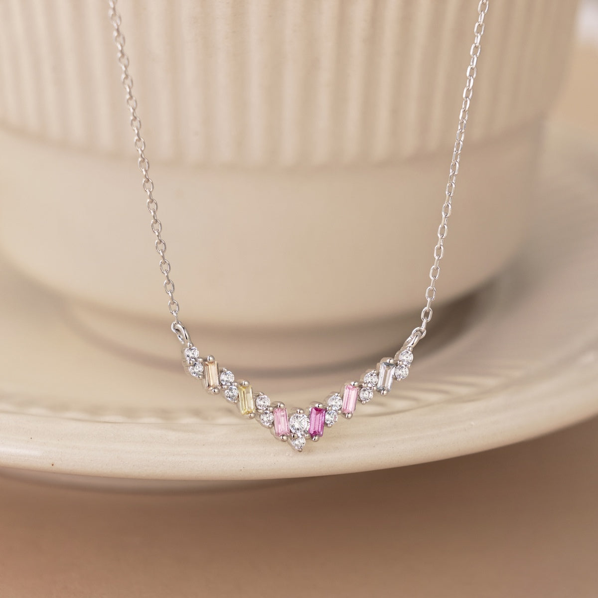 [LuckyStar]Dazzling Rainbow Necklace