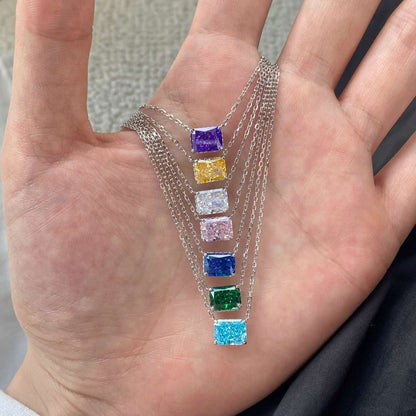 [LuckyStar]Luxurious Square Shape Colorful Necalack