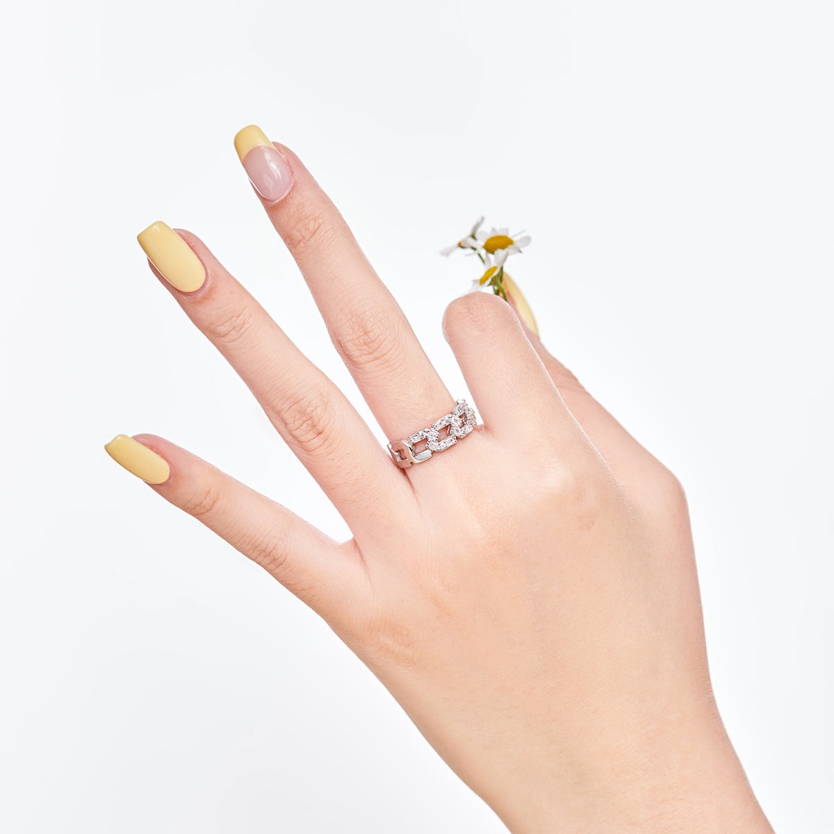 [LuckyStar]Sparkling Vibrant Emerald Cut Daily Ring