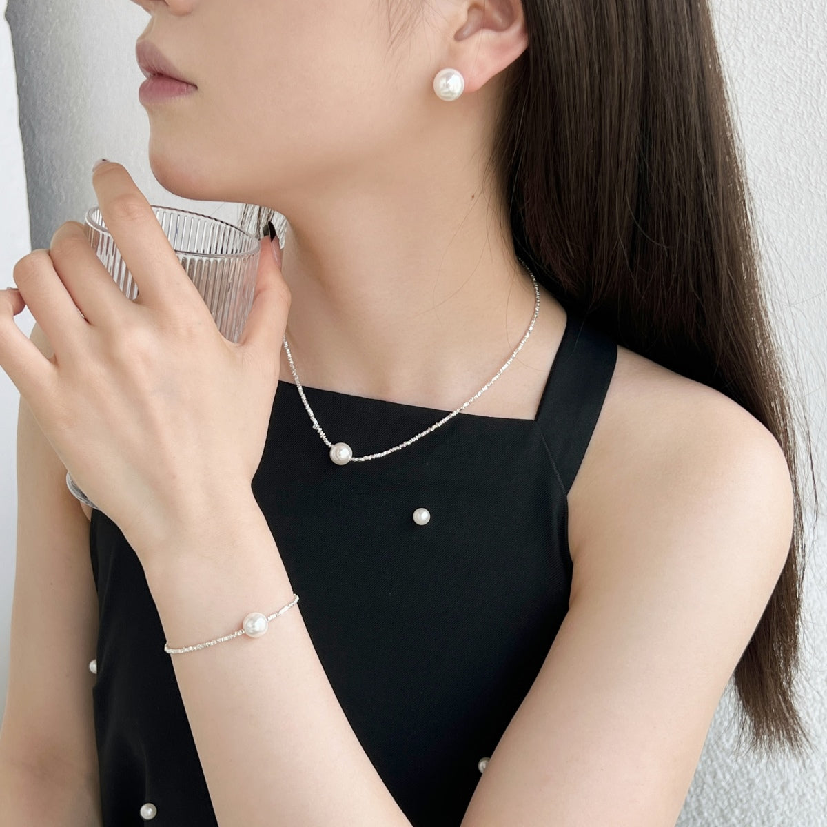 [LuckyStar]Delicate Pearl Earrings